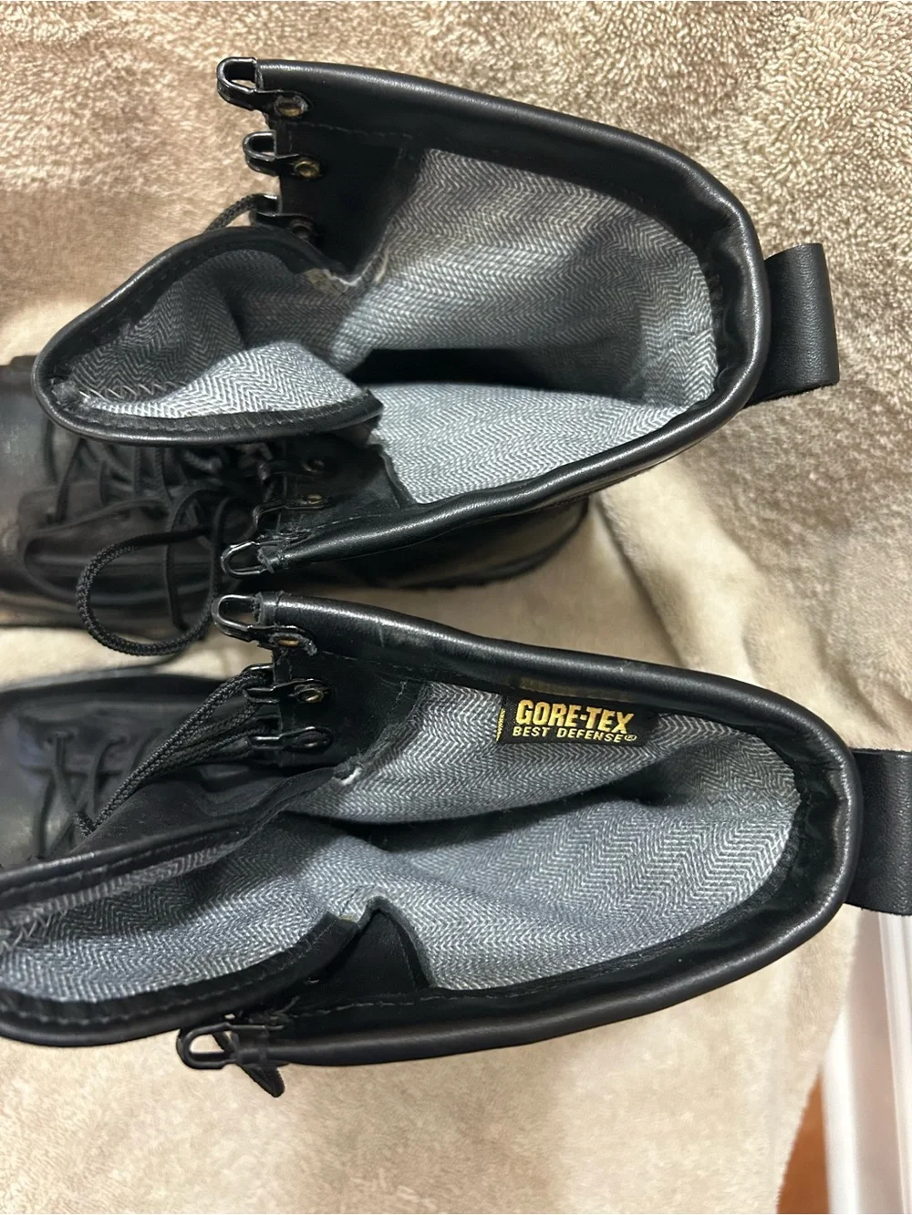 Bates military black boots